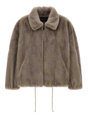 SIMONETTA RAVIZZA: casual jackets - Grey Linus Silk Jacket