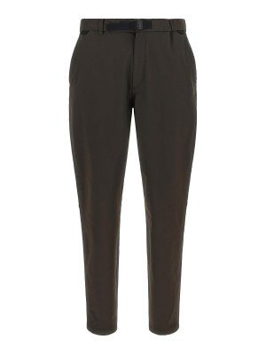 SNOW PEAK: casual trousers - Brown Water-Repellent Stretch Nylon Trousers