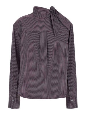 TELA: blouses - Burgundy Zafrina Canvas Blouse