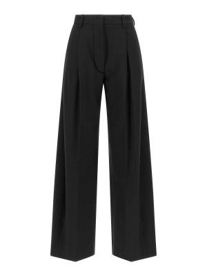 THELATEST: casual trousers - Black Billie Virgin Wool Trousers