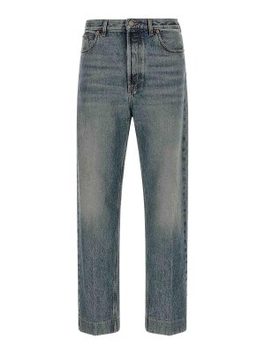 VALENTINO GARAVANI: Straight Leg Jeans - Straight Leg Jeans - Blau