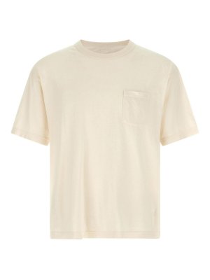 VISVIM: t-shirt - T-shirt bianca jumbo in lino