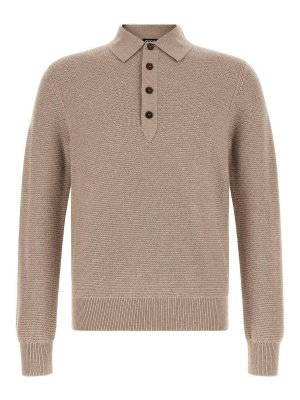 Z ZEGNA: polo shirts - Beige Oasi Cashmere Beige Polo Shirt