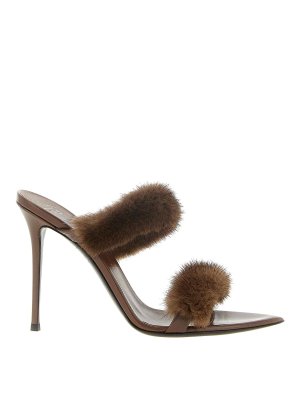 GIUSEPPE ZANOTTI: mules shoes - Brown Intriigo Mules