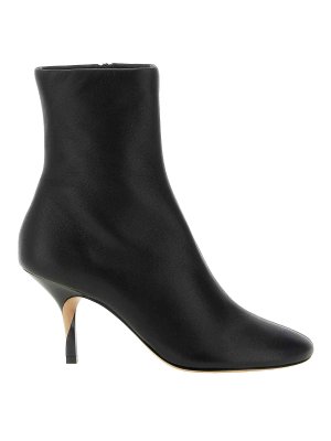 JACQUEMUS: ankle boots - Black Le Bottines Leather Ankle Boots