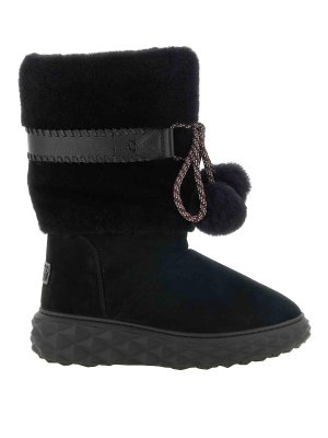 JIMMY CHOO: ankle boots - Black Cobi Suede Ankle Boots