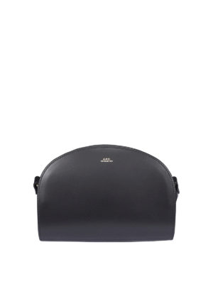 A.P.C.: cross body bags - Demi-Lune leather bag