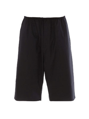ADIDAS Y-3: Trousers Shorts - Stretch wool blend shorts