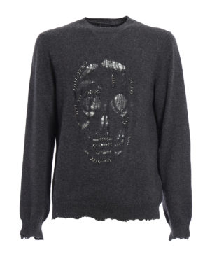 ALEXANDER MCQUEEN: crew necks - Skull Punk piercing sweater