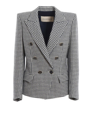 ALEXANDRE VAUTHIER: blazers - Houndstooth patterned double-breasted blazer