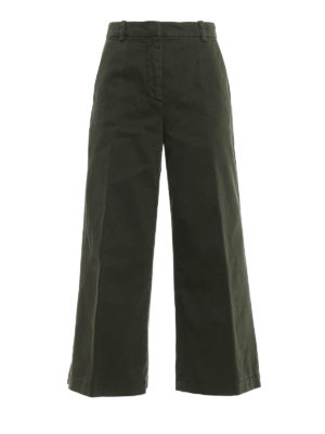 ASPESI: casual trousers - Cotton wide leg trousers