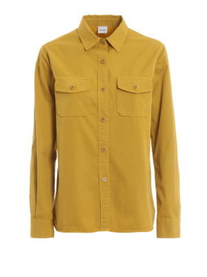 ASPESI: shirts - Cotton twill shirt with pockets