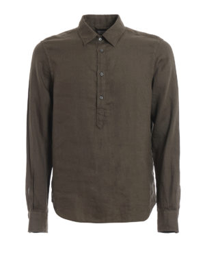ASPESI: Hemden - Hemd - Dunkelgrün