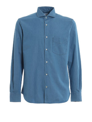 ASPESI: Hemden - Hemd - Jeansblau