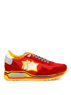 ATLANTIC STARS: trainers - Red and yellow Pegasus sneakers
