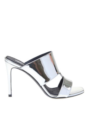 Balmain: sandals - Paola Mirror sandals