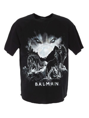 Balmain: t-shirts - Wolf T-shirt