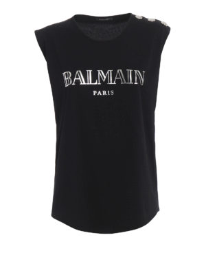 Balmain: Tops und Tank Tops - Top - Schwarz