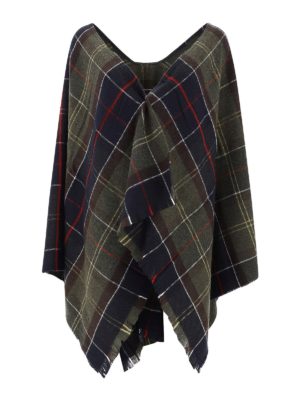 BARBOUR: Capes &  Ponchos - Tartan printed poncho