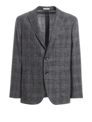 BOGLIOLI: giacche blazer - Giacca in lana e seta Principe di Galles