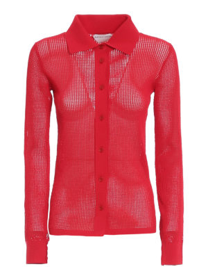 BOTTEGA VENETA: cardigans - Technical cotton mesh cardigan