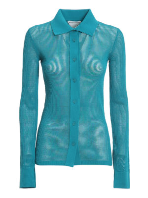 BOTTEGA VENETA: ポロシャツ - ポロシャツ - 緑