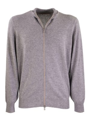 BRUNELLO CUCINELLI: cardigans - Cashmere turtle neck cardigan