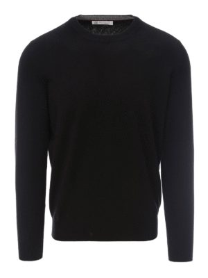 BRUNELLO CUCINELLI: crew necks - Black cashmere sweater