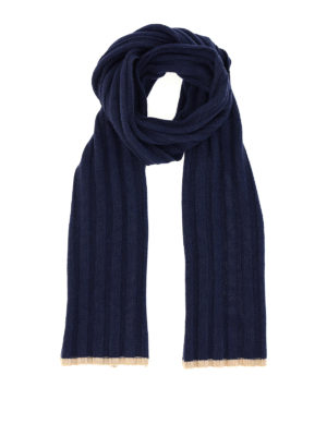 BRUNELLO CUCINELLI: Bufandas y pañuelos - Bufanda - Azul