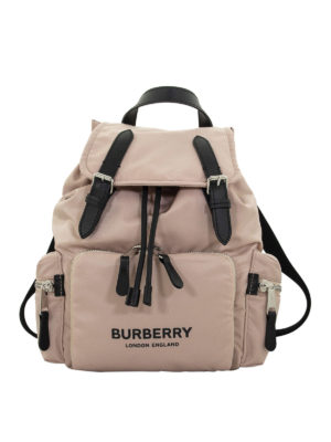 BURBERRY: backpacks - The Rucksack rose beige medium backpack