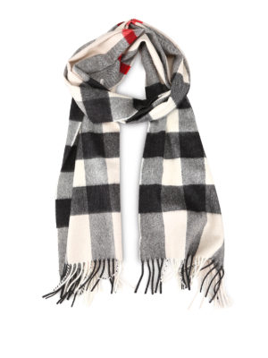 BURBERRY: sciarpe e foulard - Sciarpa in cashmere Vintage check