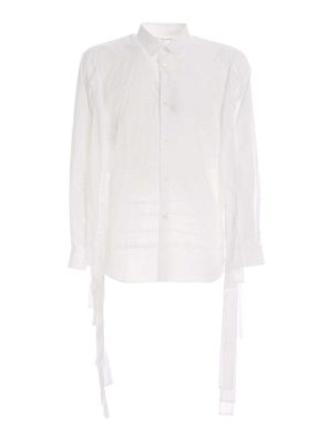 COMME DES GARCONS SHIRT: shirts - Laces shirt in white