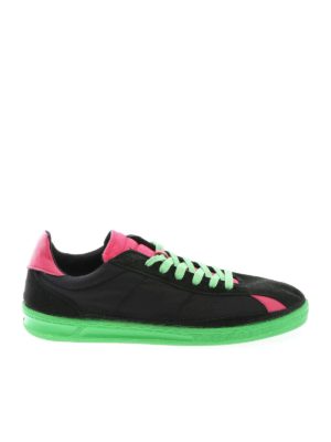 COMME DES GARCONS SHIRT: sneakers - Sneakers nere fuchsia e verdi