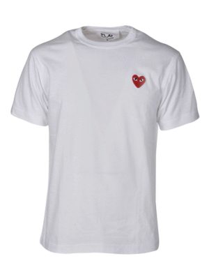 Comme des Garçons Play: T-shirts - T-Shirt - Weiß
