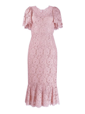 DOLCE & GABBANA: Vestidos media pierna - Vestido Midi - Rosado