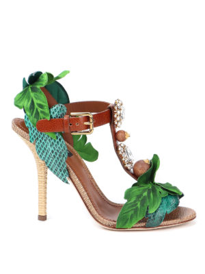 DOLCE & GABBANA: sandals - Keira bejewelled sandals