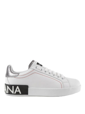DOLCE & GABBANA: trainers - Portofino white nappa sneakers