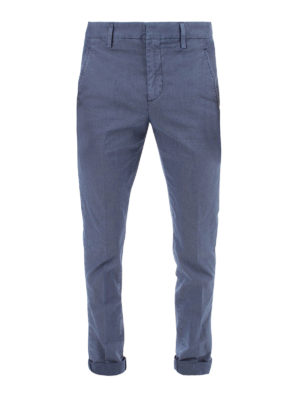 DONDUP: casual trousers - Gaubert cotton blend chino trousers