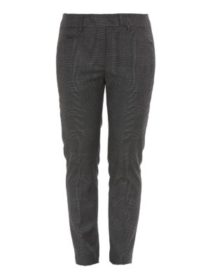 DONDUP: casual trousers - Prince of Wales patterned trousers