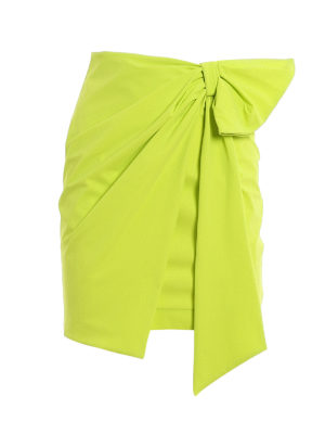 DONDUP: mini skirts - Bow jersey mini skirt