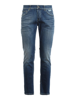 DONDUP: straight leg jeans - Mius faded jeans