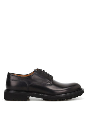 Doucal's: lace-ups shoes - Brushed leather lace-up shoes