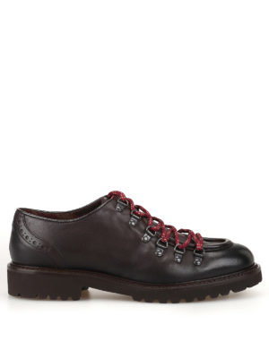Doucal's: lace-ups shoes - Camu lined leather lace-ups