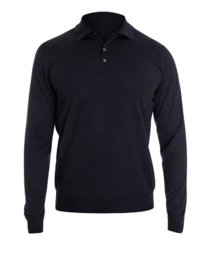 DRUMOHR: Turtlenecks & Polo necks - Wool polo shirt