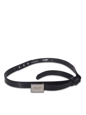 DSQUARED2: belts - Smooth leather knot belt
