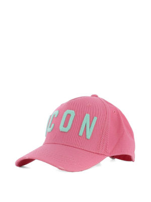 DSQUARED2: hats & caps - Icon pink baseball cap
