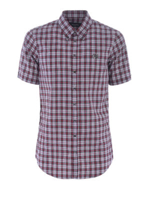DSQUARED2: shirts - Check pure cotton shirt