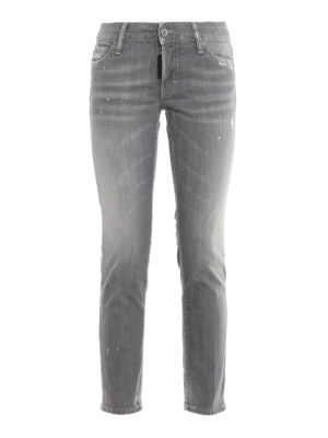 DSQUARED2: Jeans Rectos - Vaqueros Rectos - Jennifer Cropped