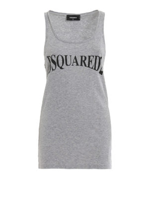 DSQUARED2: Tops & Tank tops - Melange grey over top