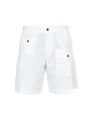 DSQUARED2: pantaloni shorts - Bermuda cargo bianchi